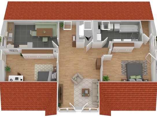 Sehr gemütliche Dachgeschosswohnung in Brannenburg zu verkaufen! 2 Balkone, 2 Stellplätze!