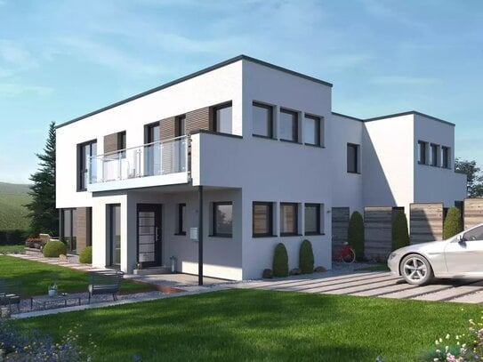 Lifestyle pur - Neubau Doppelhaus als Bauhaus in Rosenheim-Fürstätt