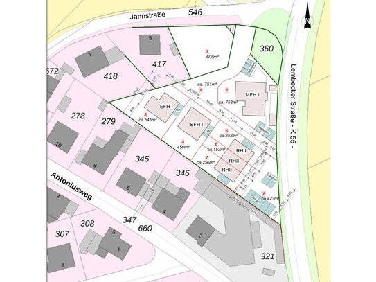 Optimales Grundstück für ein gemütliches Reihenendhaus / Leben im Einklang mit der Natur / voll erschlossen