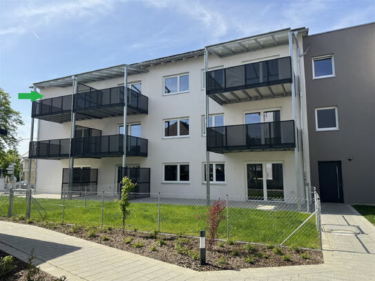 Helle 3-Zimmer-Neubauwohnung im 2. OG mit Balkon in zentraler Lage in Mengkofen