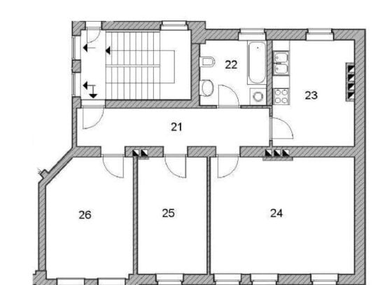 Gemütlich! Sanierte 3-Raum-Wohnung im 1. Obergeschoss