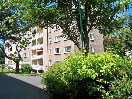 Helle 3-Zimmer-Wohnung im Dachgeschoss mit Blick auf die Dächer von Nossen