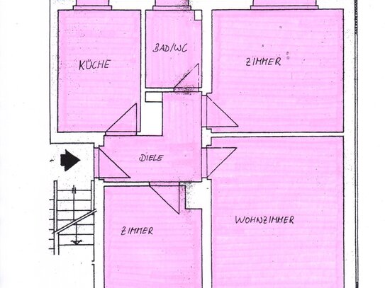 Kleine 3-Zimmer-Wohnung in schöner und ruhiger Lage von Rudolstadt/Cumbach