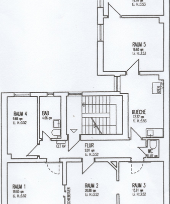 Schöne sechs Zimmer Wohnung im Herzen von Braunschweig