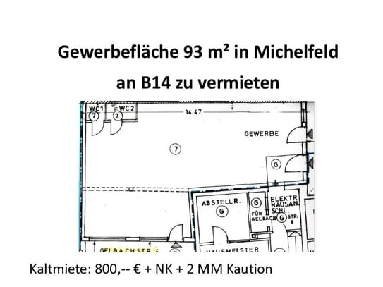 Attraktive Gewerbeimmobilie direkt an der B14