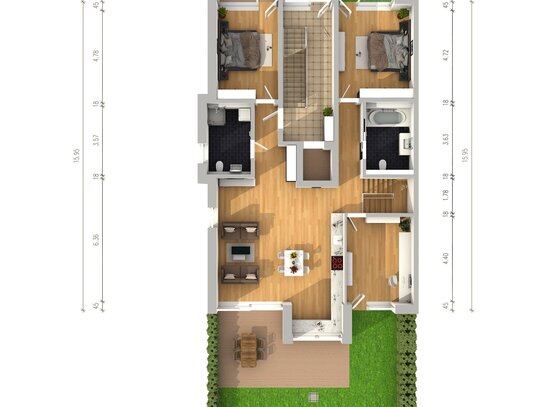 MÜNCHNER IG: Neubau-Maisonettewohnung mit hochwertiger Ausstattung und großen Süd-Garten!