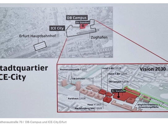 Vielseitige Bebauung (Mischgebiet) Baugrundstück an der ICE-City-Erfurt