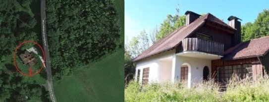 WOCHENENDHAUS auf der GRÜNEN WIESE in ABSOLUTER ALLEINLAGE mit FERNSICHT