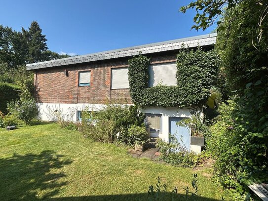 Traumhafter Bungalow in Neuss Pomona - Wohnen auf einer Ebene mit paradiesischem Gartengrundstück!