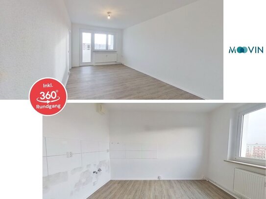 +++Moderne 3-Zimmer-Wohnung mit Balkon über den Dächern von Rostock+++