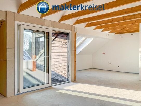 Traumhafte Dachgeschosswohnung mit Loggia kurz vor Fertigstellung! Barriere- und provisionsfrei!