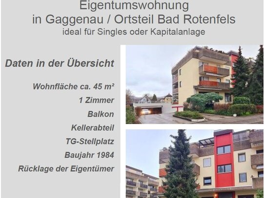 ETW in Bad Rotenfels / TG-Stellplatz + Balkon