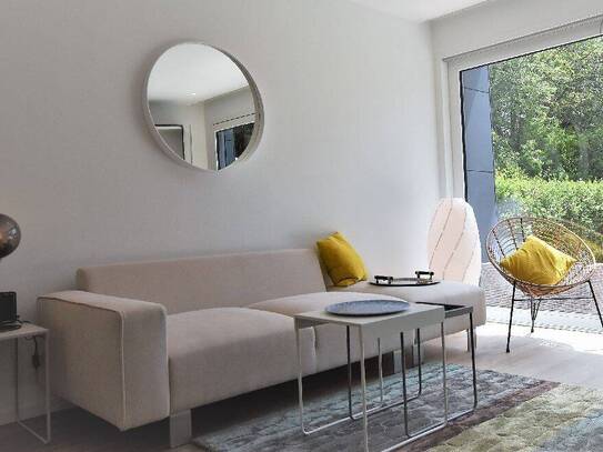 Möbliertes 1 Zimmer Apartment mit Terrasse und Garten in Kempten / Lauben