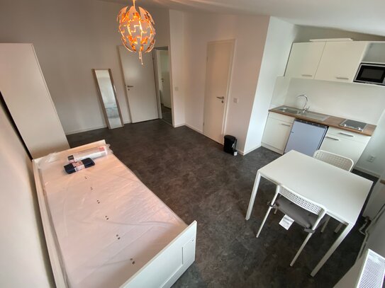 Apartment / Möblierte 1-Zimmer-Wohnung mit Einbauküche in Berlin nahe BER mit Anmeldung - Saniert!