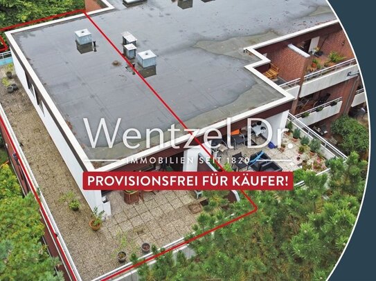 PROVISONSFREI für Käufer - Oben ist es am schönsten! Penthousewohnung unweit der Alster - Schleusenteich!