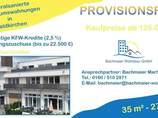 Penthousewohnungen (109,89 - 255,11 m²) über den Dächern im Zentrum von Waldkirchen provisionsfrei zu verkaufen