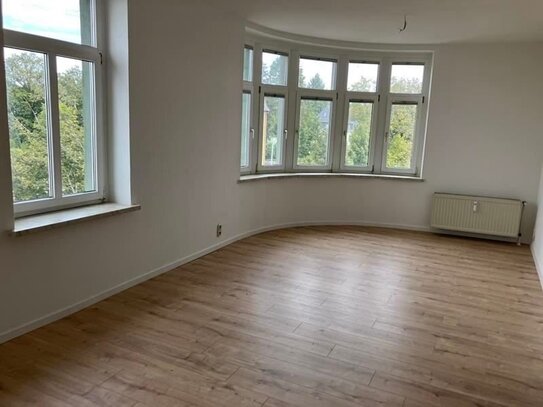 Große 1-Zimmer mit neuem Laminat und Eckwanne