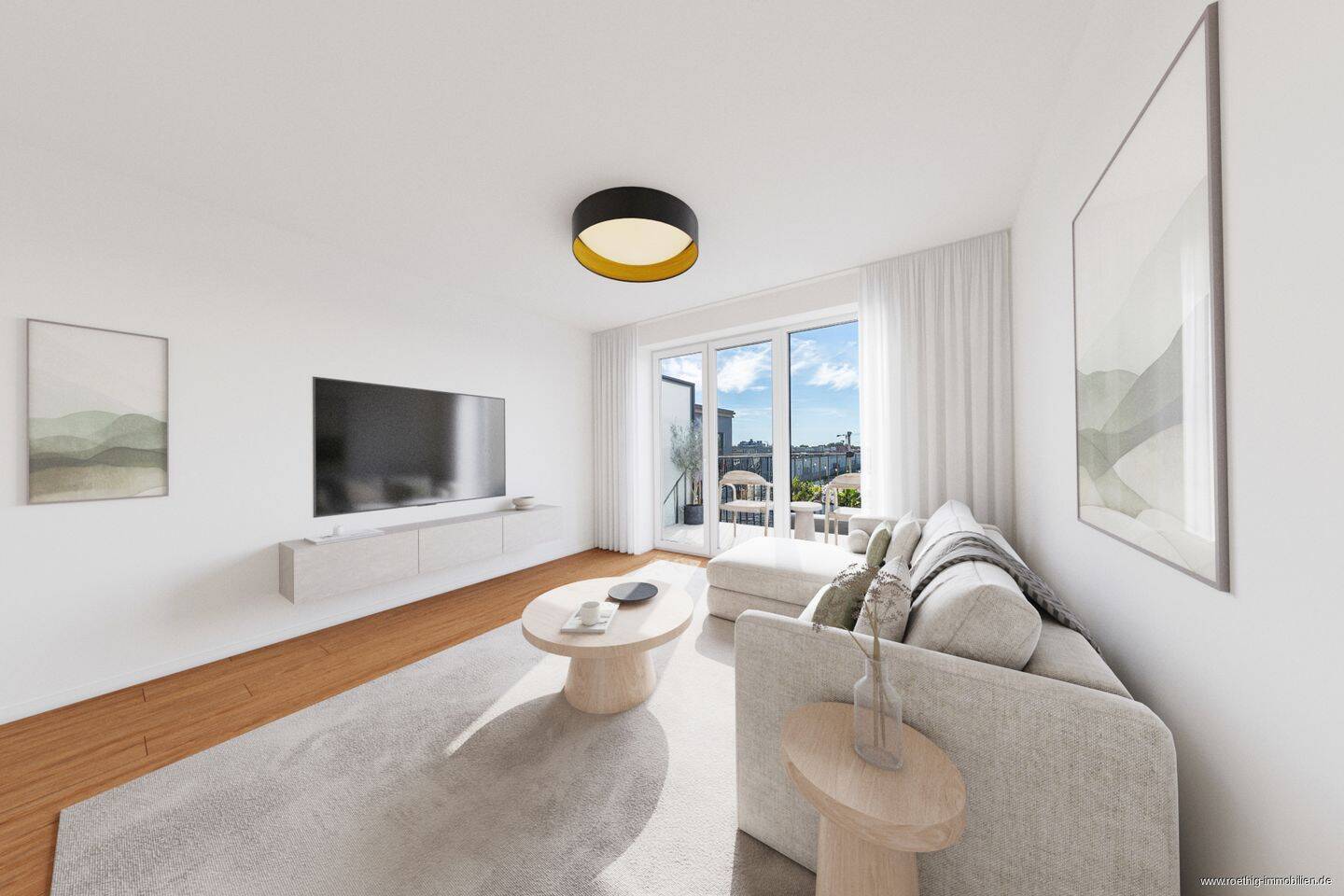 Bogenhausen - "The Grand" - Ruhige 4-Zimmer-Dachterrassenwhg. mit Blick bis zur Frauenkirche & TG.