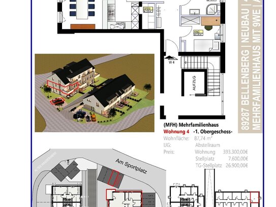 Wohnung W4 Mehrfamilienhaus - V E R K A U F T