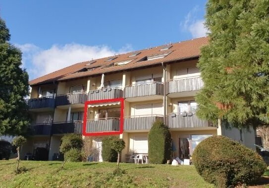 Voll möblierte und schöne 1-Zimmer-Wohnung mit Balkon und toller Aussicht in Bad Säckingen