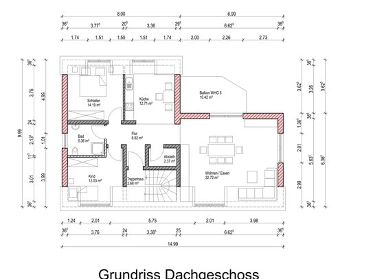 Helle moderne Dachgeschoßwohnung mit schönem Weitblick in Taben-Rodt mit guter Anbindung Luxemburg