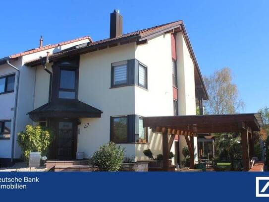 Charmantes Reihenendhaus mit Garten, Wintergarten & Kamin - stilvolles Wohnen auf versetzten Ebenen
