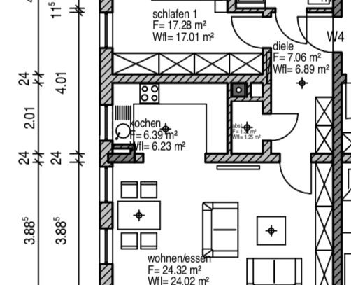 2-Zi-Wohnung in Siegenburg