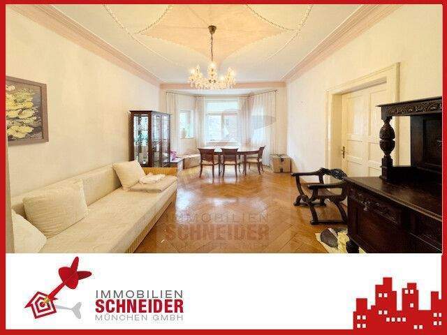IMMOBILIEN SCHNEIDER - Schwabing West - bezugsfreie, tolle 3,5 Zimmer Altbau-Wohnung mit Balkon