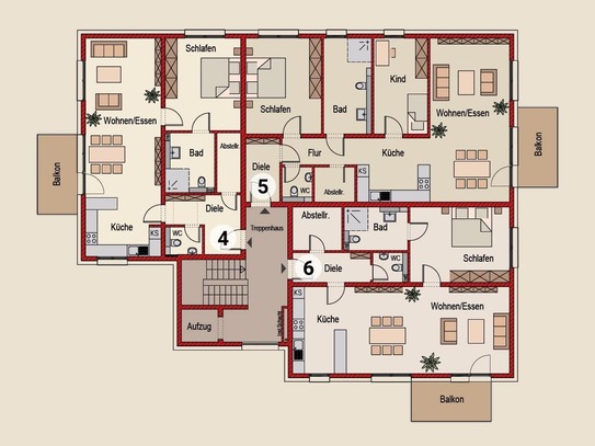 Mehrfamilienhaus mit 9 Wohneinheiten in Alsweiler