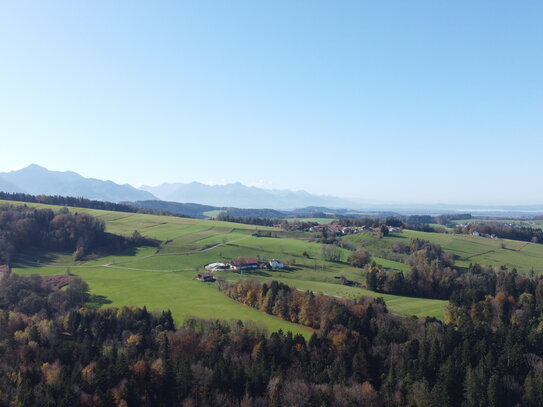 Bestlage im Chiemgau - Traunstein 3km - Grundst. mit Altbestand in sonniger Ortsrandlage auf Anhöhe