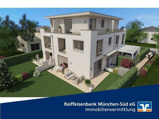 Sonnendurchflutetes Neubau Stadthaus mit Garten - Baubeginn erfolgt!