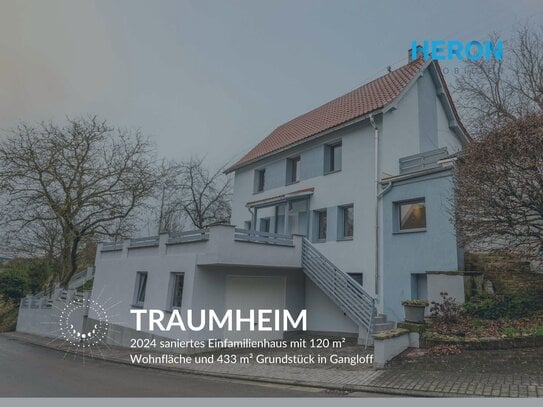 TRAUMHEIM - 2024 saniertes Einfamilienhaus mit 120 m² Wohnfläche und 433 m² Grundstück in Gangloff