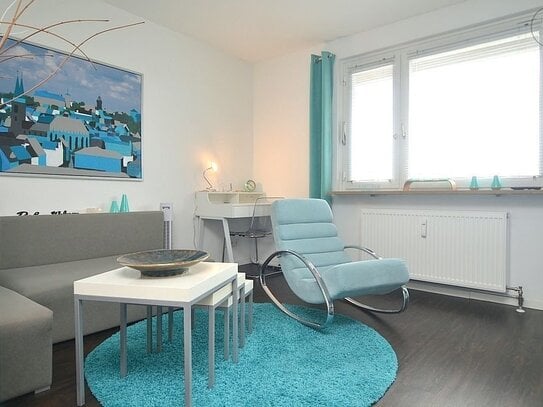 Modernes 1-Zimmer-Apartment mit Balkon in Nürnberg Messe