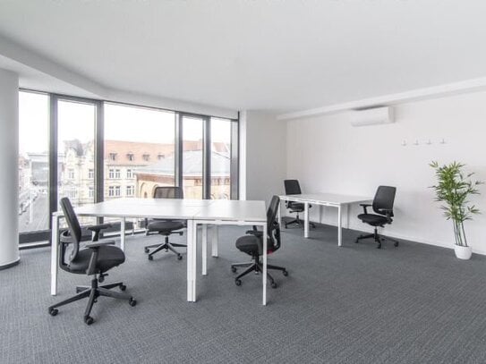 All-inclusive-Zugang zu professionellen Büroräumen für 5 Personen 30 sqm in Regus Erfurt Hauptbahnhof