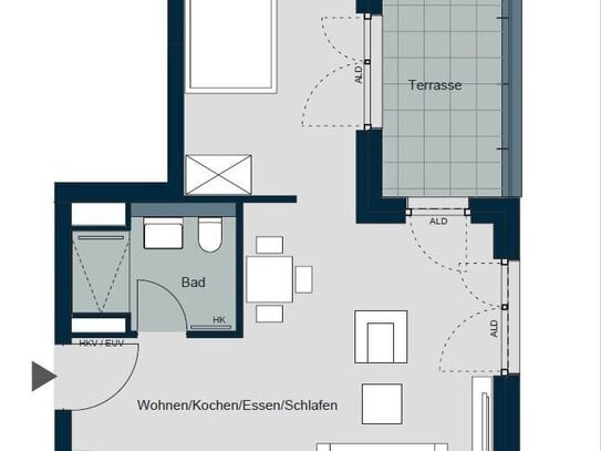 Ideale Neubauwohnung aus 2024 in 81249 München. Vermietet für 2.100 EUR warm/Monat