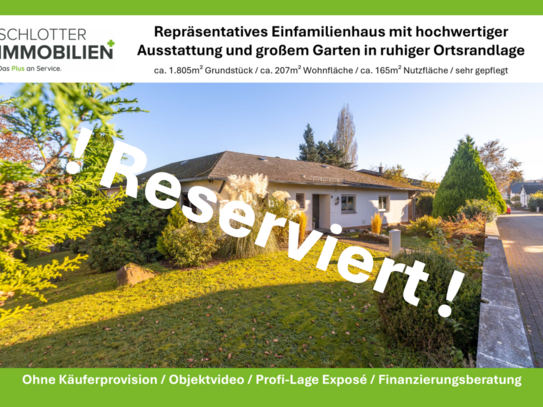 ! Reserviert ! Repräsentatives Einfamilienhaus