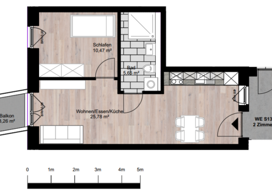 Erstbezug: 2 Zimmer-Neubauwohnung in Kiel