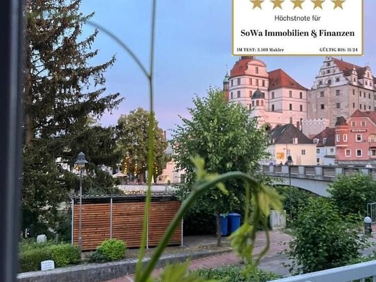 Leopoldineninse! Schöne 2 Zimmer Wohnung mit Balkon mit Blick auf das Schloss in einer beliebten Lage in der Stadtmitte…