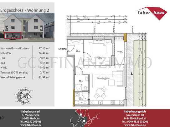 Hochwertige Neubauwohnung in Kordel, KfW 40 EE und ISB förderfähig, provisionsfrei