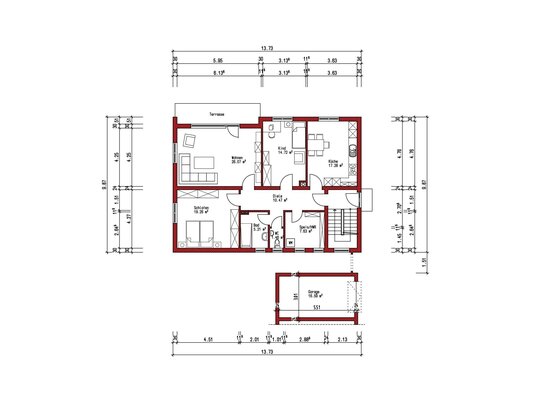 Neu renovierte 3-Zimmer-Wohnung EG in Regenstauf, in TOP-Lage