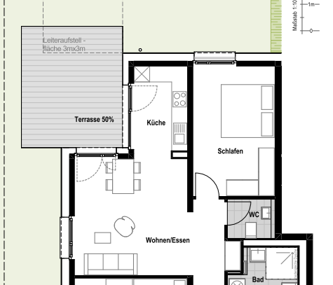 Attraktive 3-Zimmerwohnung in bester Lage im Burgweg West