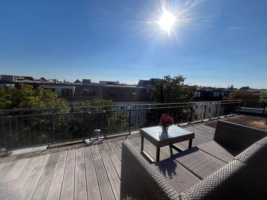 Leben und residieren über den Dächern von Berlin! Rooftop-Terrassen-Wohnung!