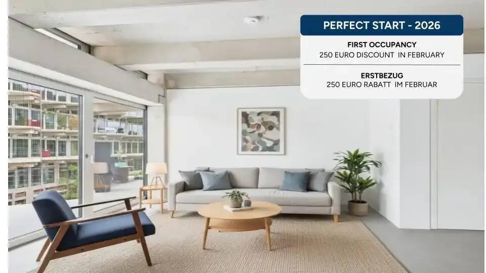 Erstbezug: 2-Zimmer Wohnung mit EBK & Balkon, 5 Min. zur U5 - Foto 1