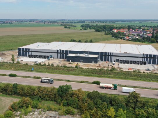 WGK III - Hallen-Neubau direkt an der A14 zur Miete