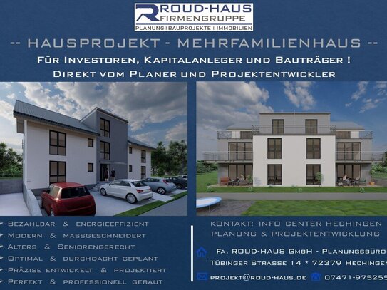 + EXKLUSIVES MEHRFAMILIENHAUS-PROJEKT! +