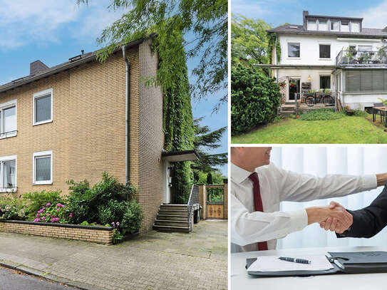 PHI AACHEN - Solides Zweifamilienhaus mit großer Garage in begehrter Lage von Eilendorf!