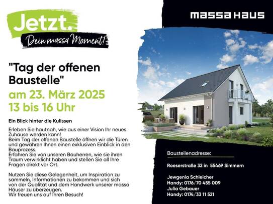 So 23.03.25 Tag der offenen Tür auf einer Massa Haus Baustelle in Simmern!