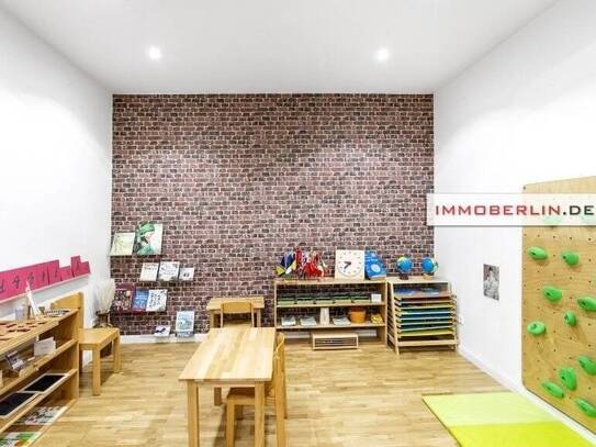IMMOBERLIN.DE - Fabelhafter Kindergarten oder schöne Wohnung mit Terrasse & Hofgarten im Gleimviertel