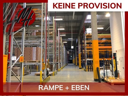 KEINE PROVISION - RAMPE + EBEN - Lager-/Produktion (4.500 m²) mit Büro zu vermieten