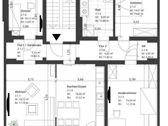 geräumige 4-Raum Altbauwohnung mit Balkon und Abstellraum